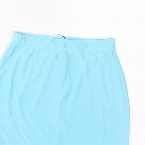 I SAW IT FIRST Womens Blue Polyester A-Line Skirt Size 12