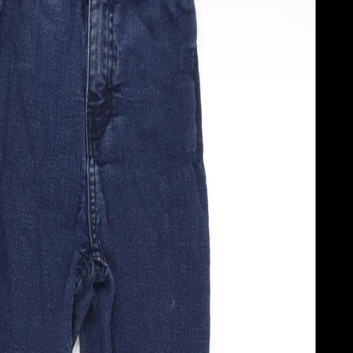 Denim 365 Boys Blue Cotton Straight Jeans Size 7-8 Years Regular Zip - 18 inch inside leg