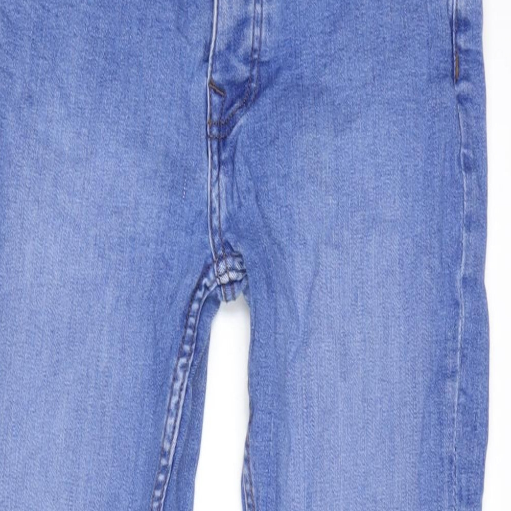 Denim & Co. Mens Blue Cotton Blend Straight Jeans Size 32 in L31 in Regular Zip
