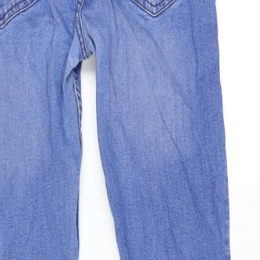 Denim & Co. Mens Blue Cotton Blend Straight Jeans Size 32 in L31 in Regular Zip