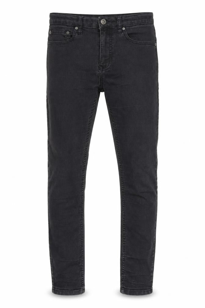 Topman Mens Grey Herringbone Cotton Blend Straight Jeans Size 32 in L27 in Regular Zip