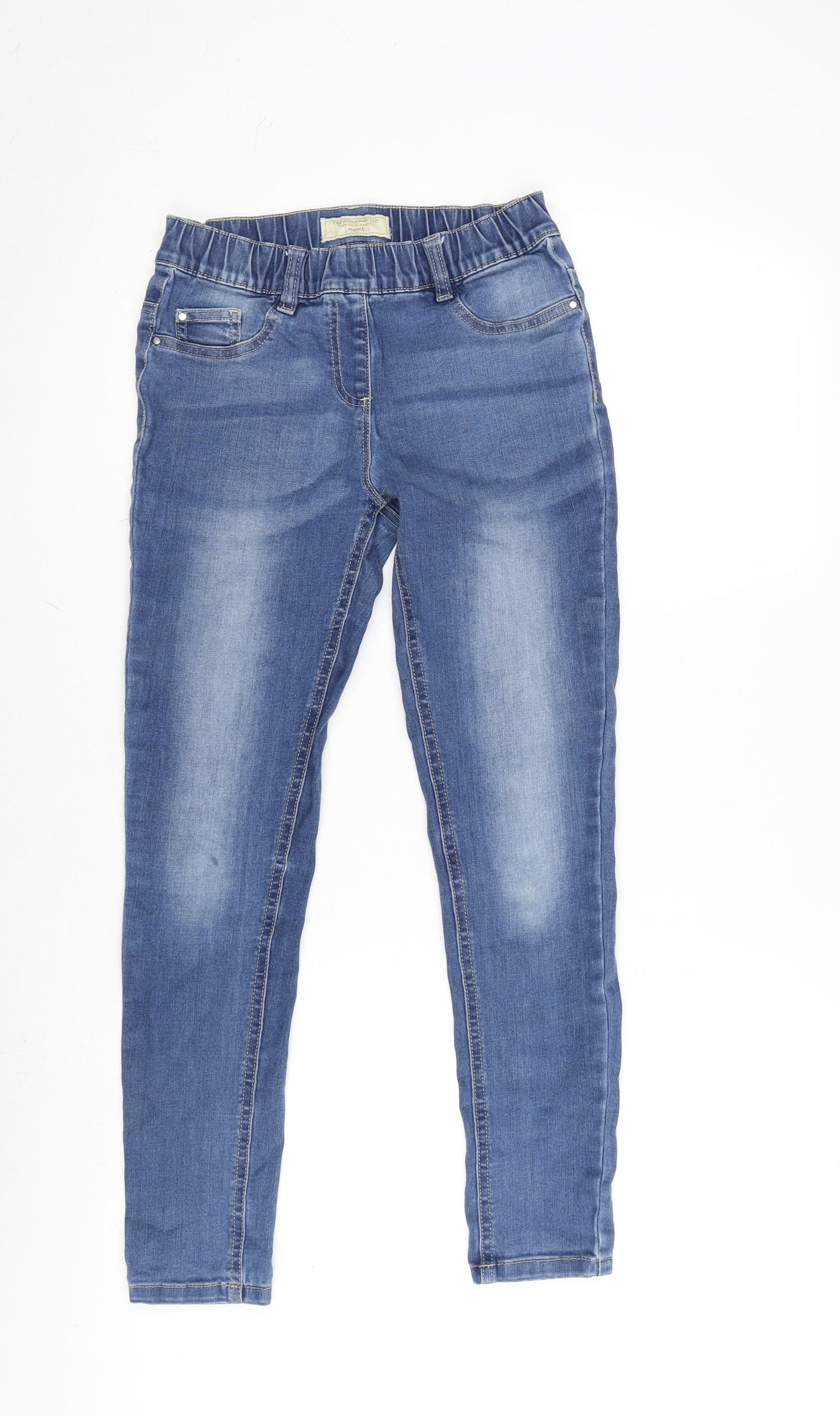 NEXT Girls Blue Cotton Jegging Jeans Size 11 Years L25 in Regular