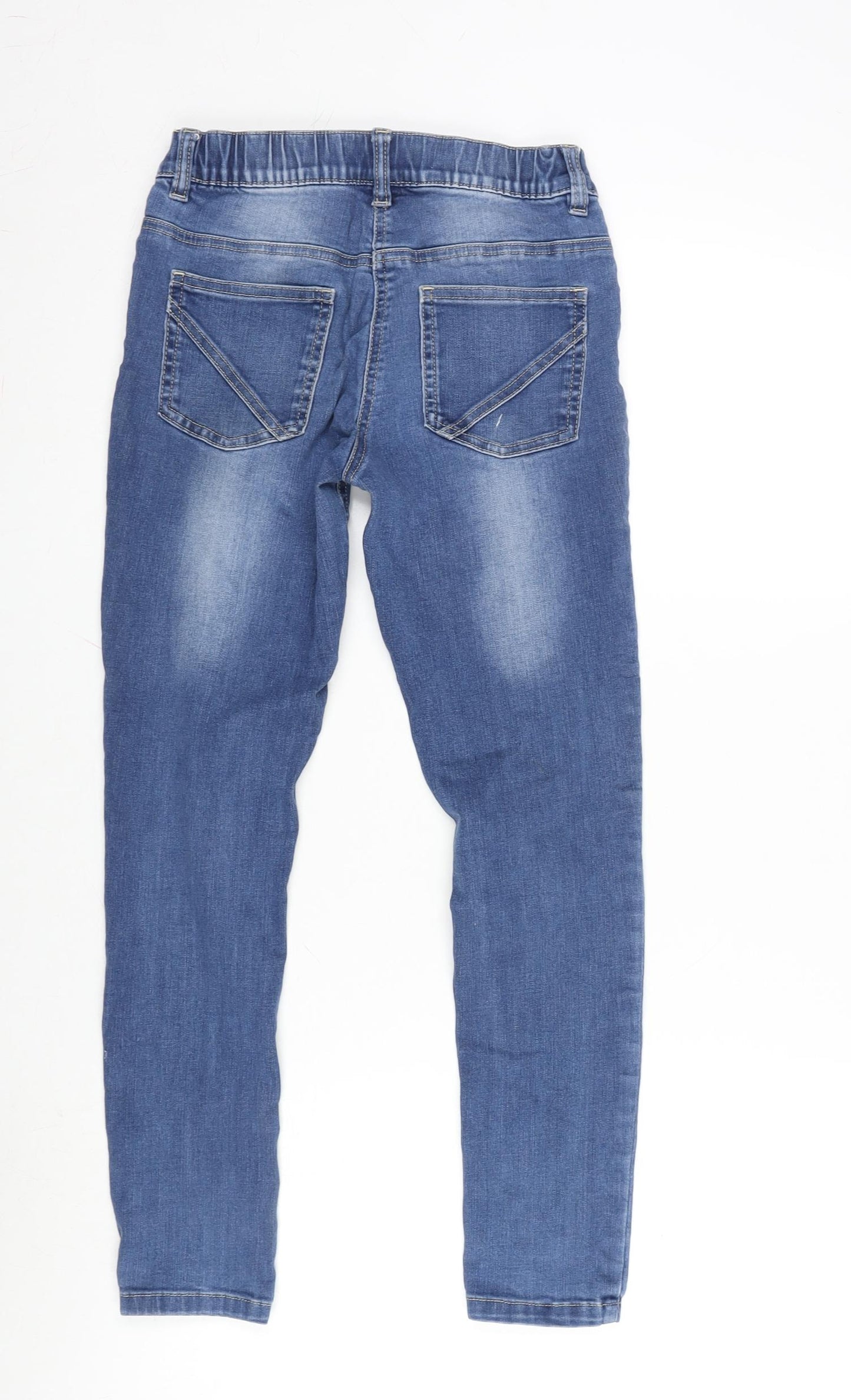 NEXT Girls Blue Cotton Jegging Jeans Size 11 Years L25 in Regular