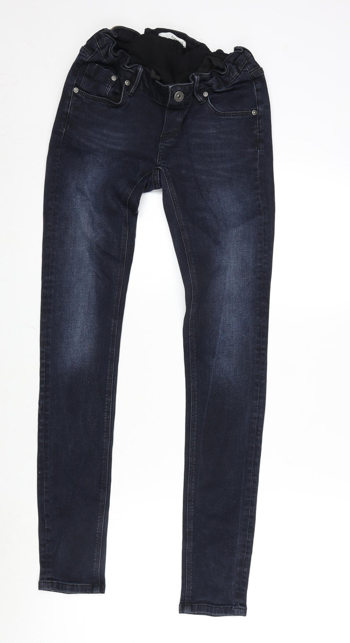Supermom Womens Blue Cotton Blend Straight Jeans Size 28 in L32 in Regular Button