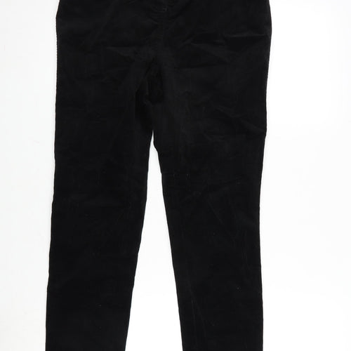 M&Co Womens Black Cotton Jegging Trousers Size 12 L29 in Regular