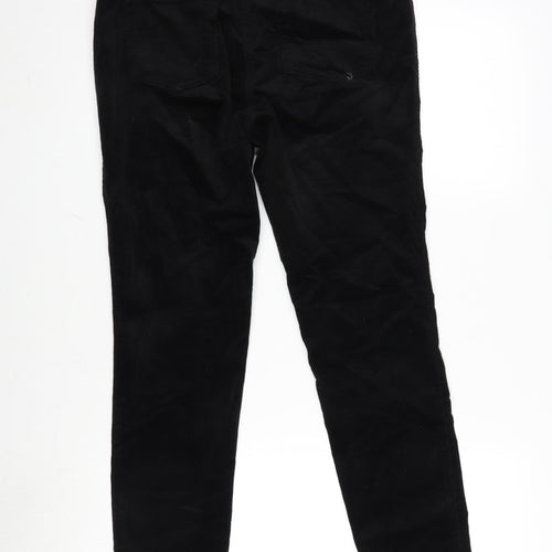 M&Co Womens Black Cotton Jegging Trousers Size 12 L29 in Regular
