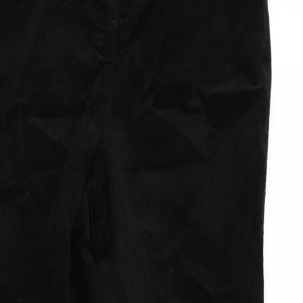 M&Co Womens Black Cotton Jegging Trousers Size 12 L29 in Regular