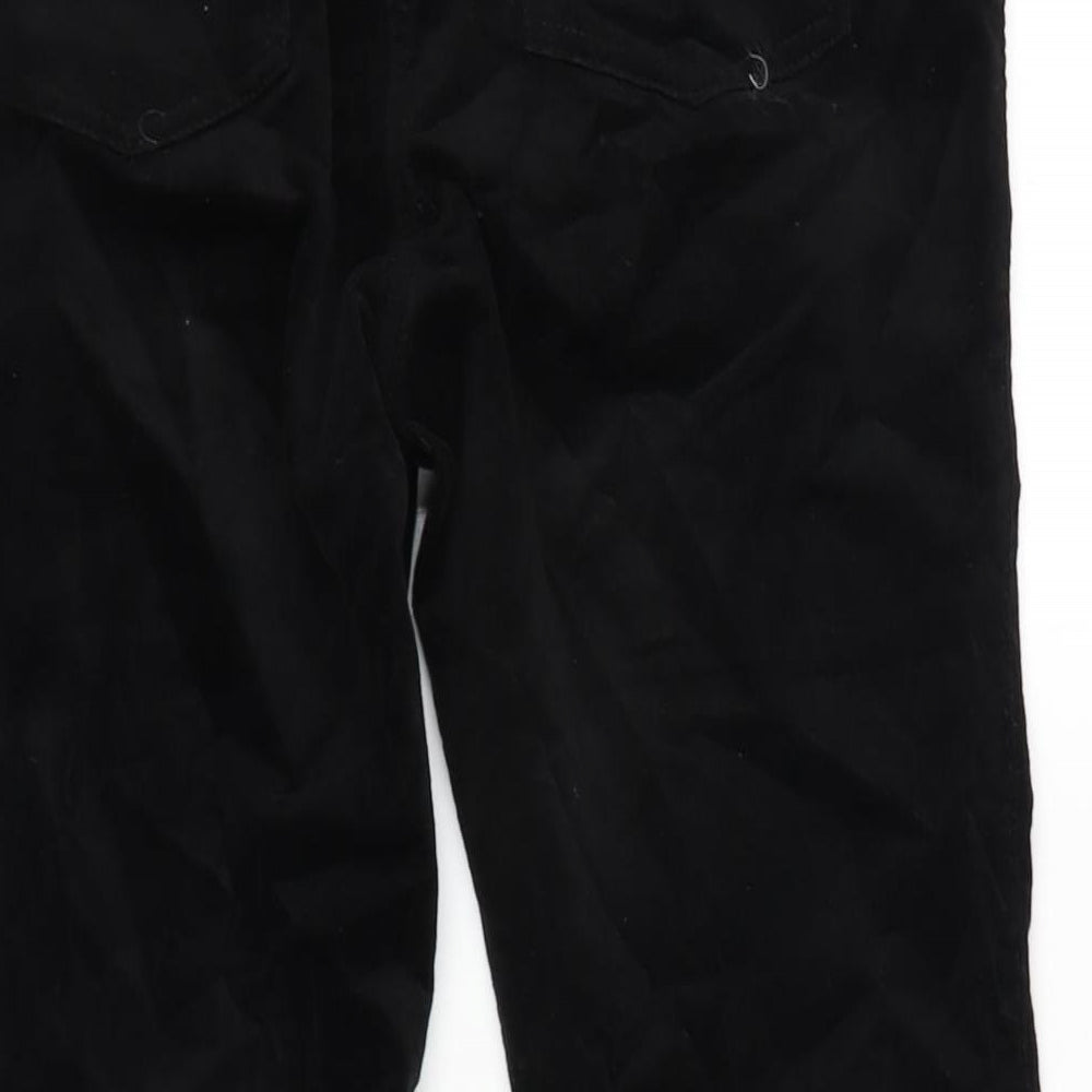 M&Co Womens Black Cotton Jegging Trousers Size 12 L29 in Regular