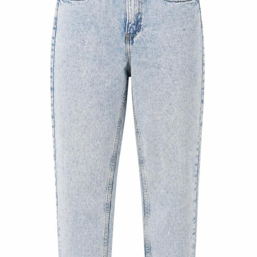 Denim & Co. Womens Blue Cotton Tapered Jeans Size 8 L27 in Regular Zip