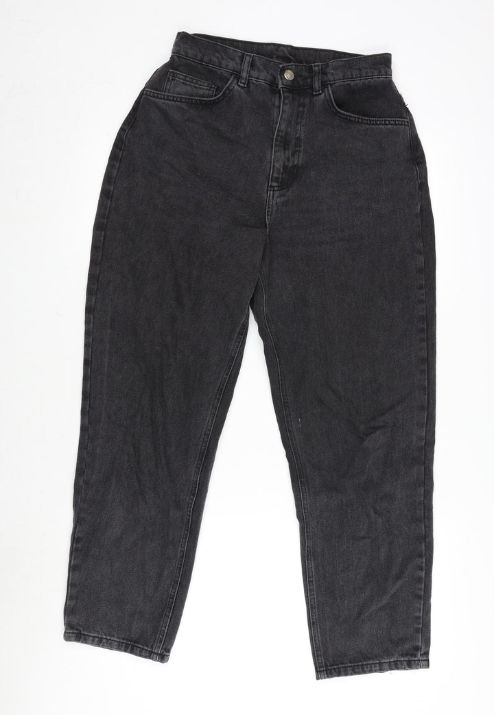 Reclaimed Vintage Womens Grey Cotton Blend Straight Jeans Size 26 in L27 in Regular Zip
