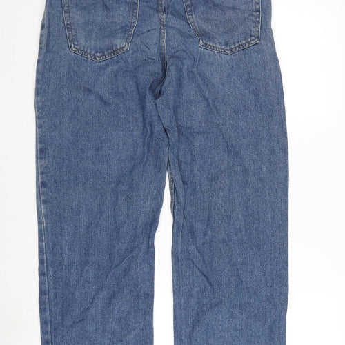 George Womens Blue Cotton Straight Jeans Size 34 in L29 in Regular Zip