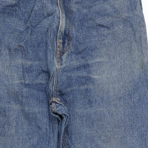 George Womens Blue Cotton Straight Jeans Size 34 in L29 in Regular Zip