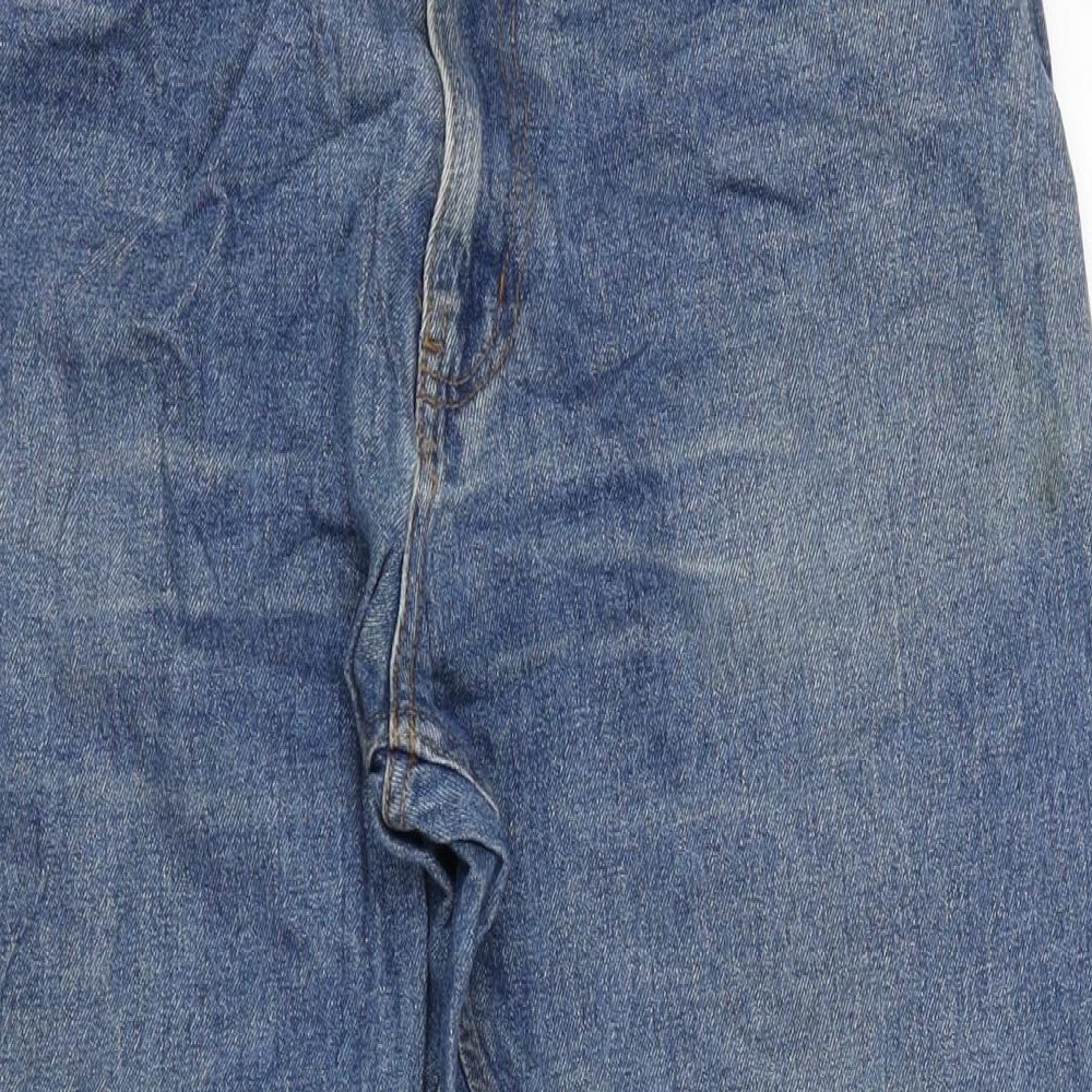 George Womens Blue Cotton Straight Jeans Size 34 in L29 in Regular Zip