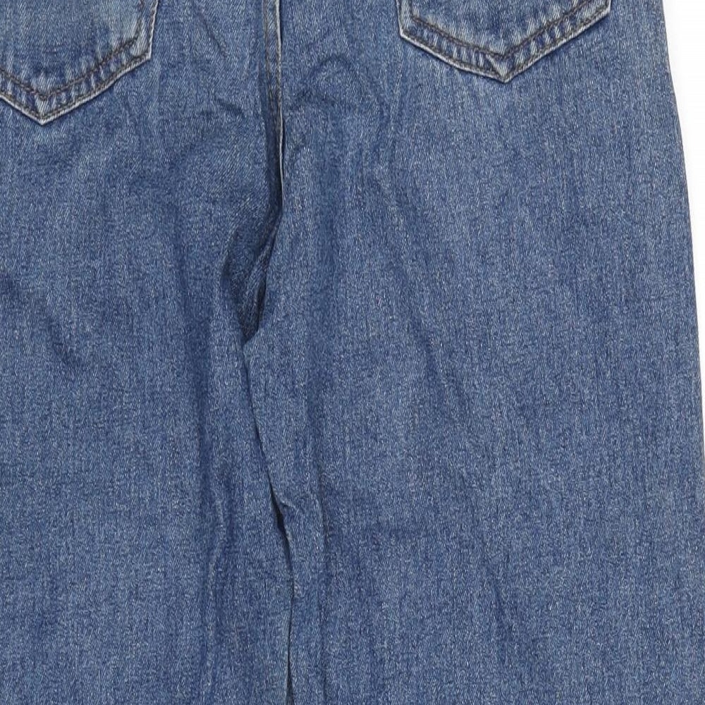 George Womens Blue Cotton Straight Jeans Size 34 in L29 in Regular Zip
