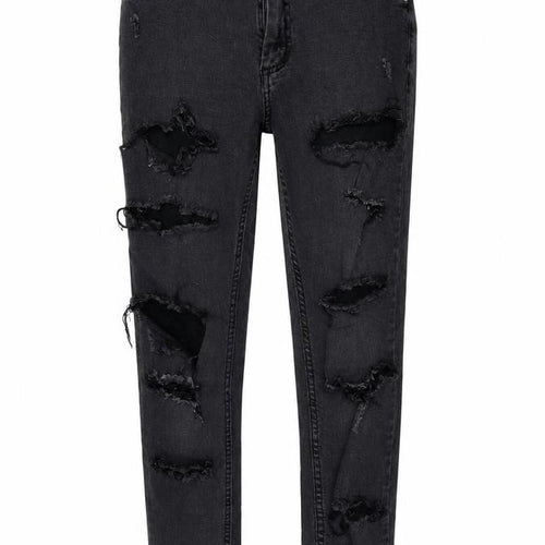 Denim & Co. Womens Grey Cotton Blend Straight Jeans Size 12 L25.5 in Regular Zip