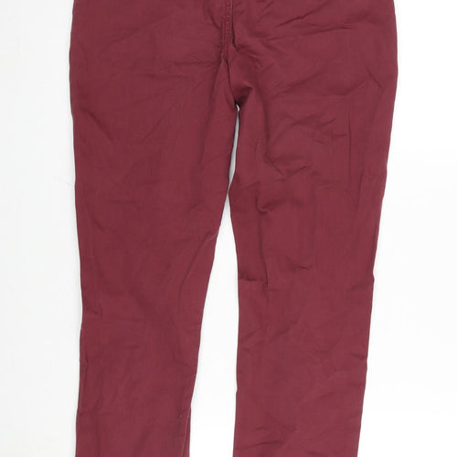 Fat Face Womens Purple Cotton Blend Straight Jeans Size 28 in L28 in Regular Zip