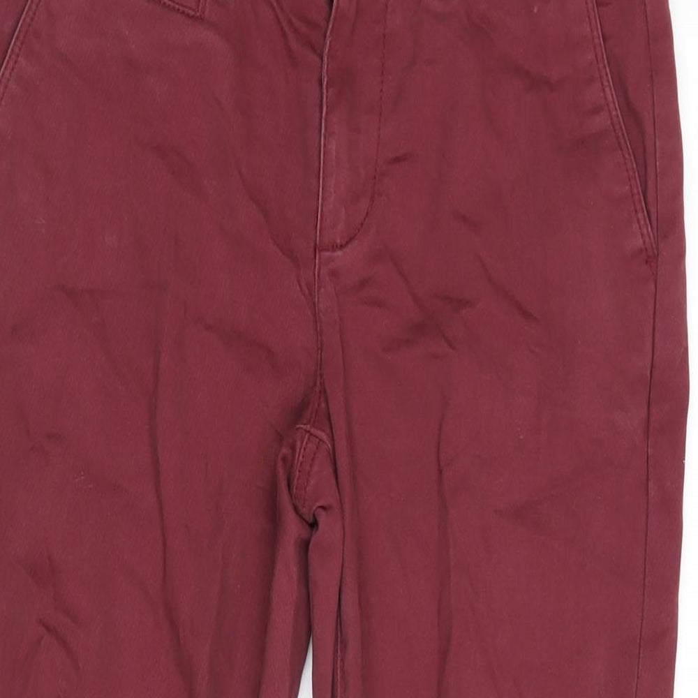 Fat Face Womens Purple Cotton Blend Straight Jeans Size 28 in L28 in Regular Zip