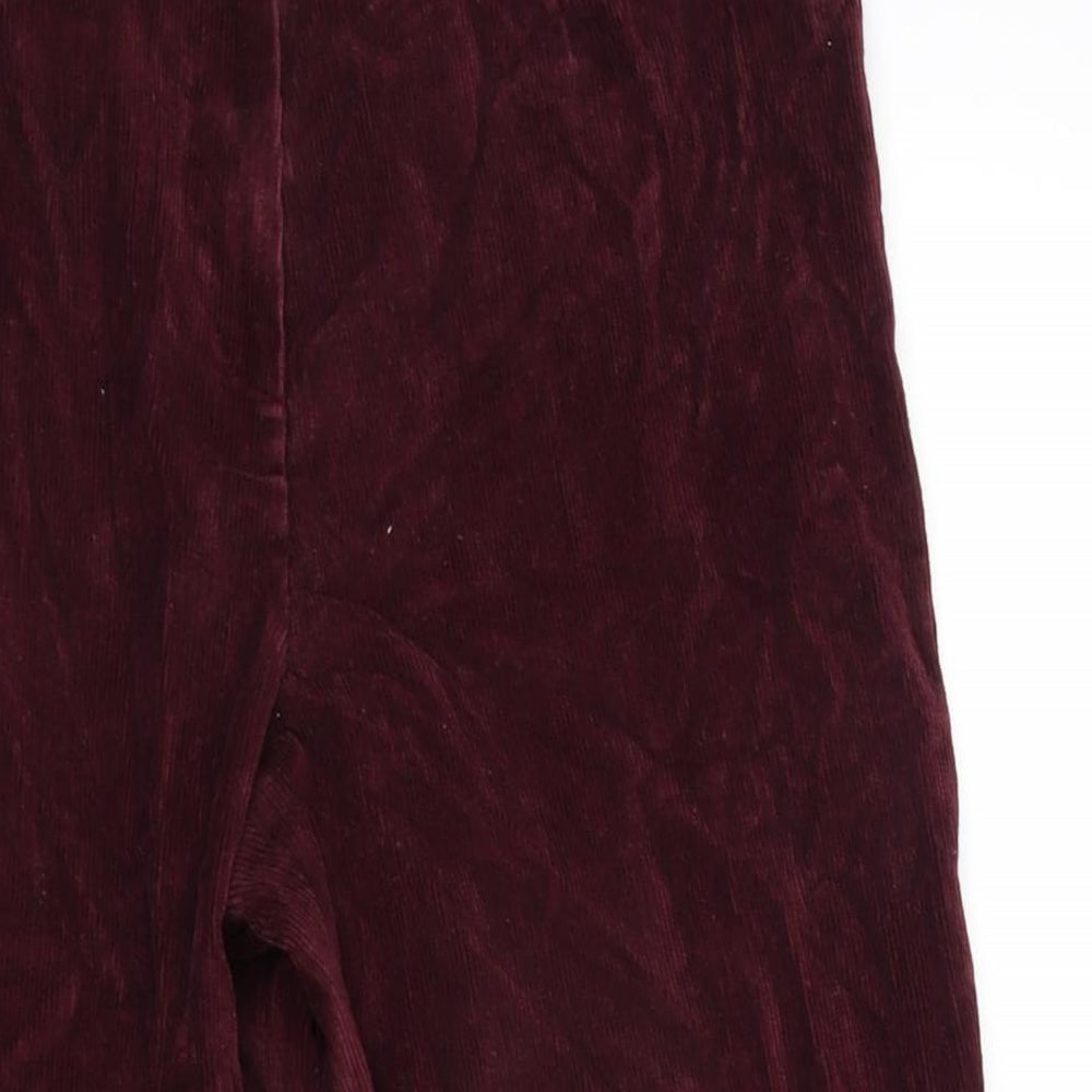 Paul seperates Womens Purple Cotton Trousers Size 28 in L28 in Regular Zip
