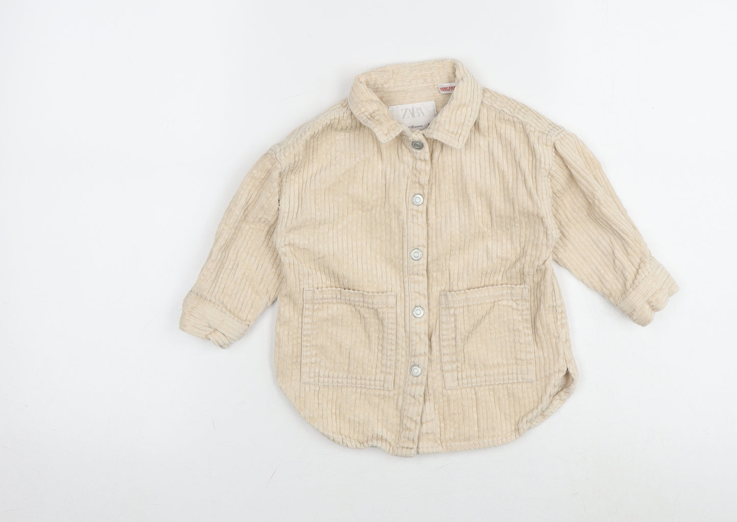 Zara Baby Ivory Jacket Size 12-18 Months Snap