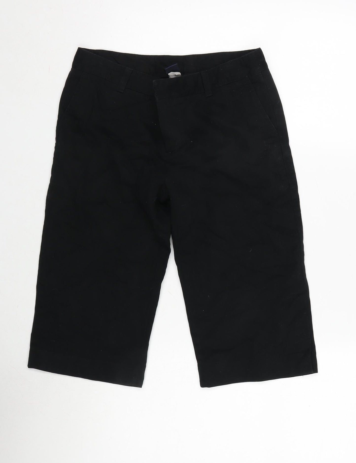 Gap Womens Black Cotton Bermuda Shorts Size 30 in L14 in Regular Zip