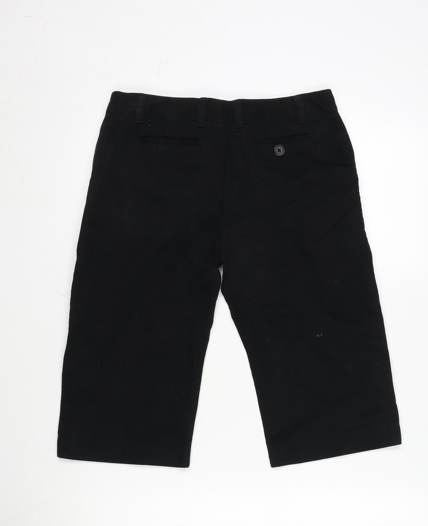 Gap Womens Black Cotton Bermuda Shorts Size 30 in L14 in Regular Zip