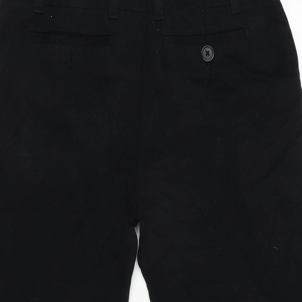 Gap Womens Black Cotton Bermuda Shorts Size 30 in L14 in Regular Zip