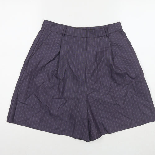 ASOS Womens Blue Polyester Culotte Shorts Size 12 L5 in Regular Zip