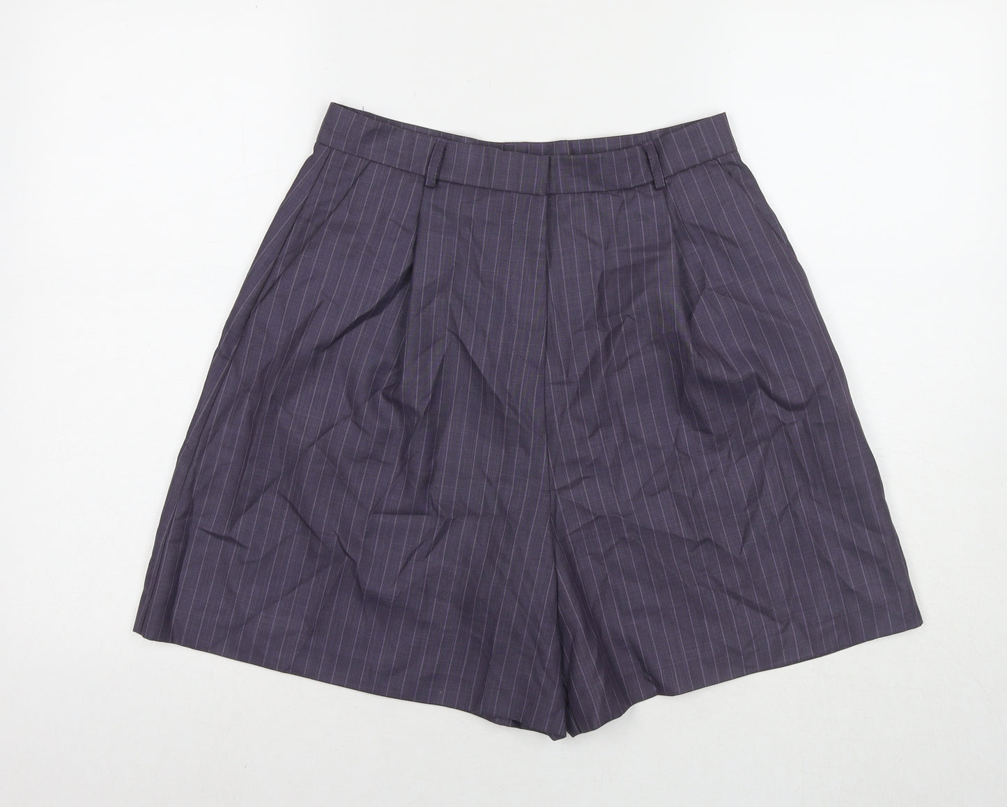 ASOS Womens Blue Polyester Culotte Shorts Size 12 L5 in Regular Zip