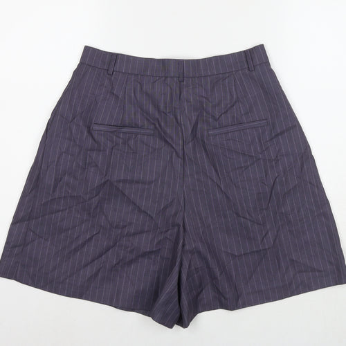 ASOS Womens Blue Polyester Culotte Shorts Size 12 L5 in Regular Zip