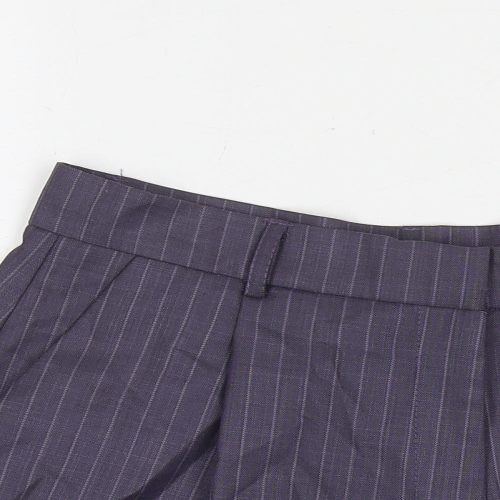 ASOS Womens Blue Polyester Culotte Shorts Size 12 L5 in Regular Zip