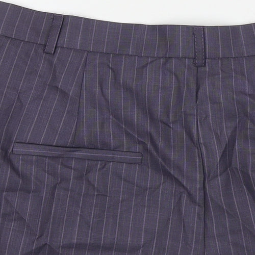 ASOS Womens Blue Polyester Culotte Shorts Size 12 L5 in Regular Zip