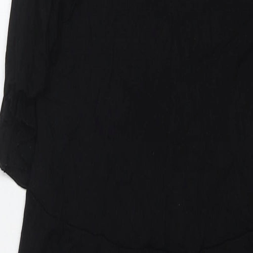 QED London Womens Black Viscose Jumpsuit One-Piece Size 10 L20 in Pullover
