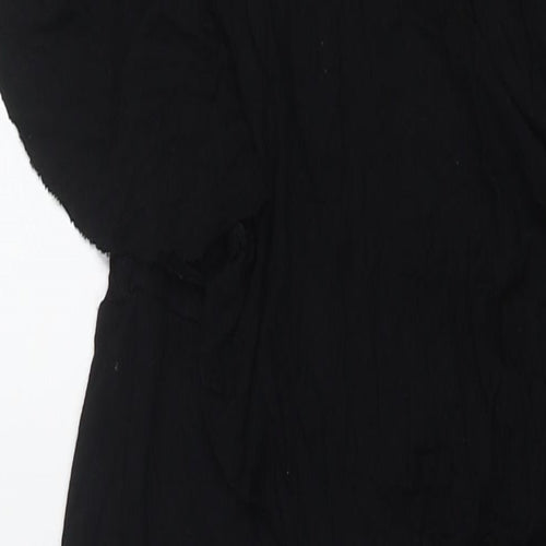 QED London Womens Black Viscose Jumpsuit One-Piece Size 10 L20 in Pullover