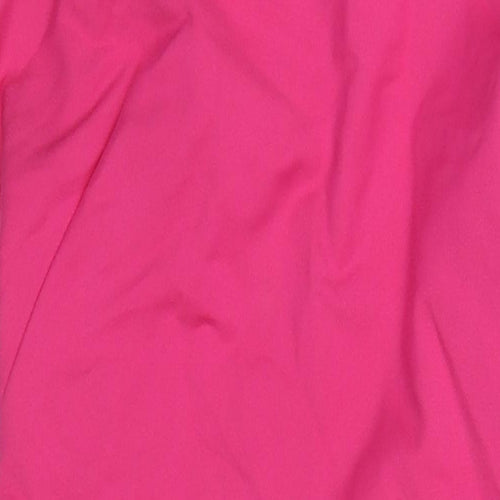 Mohito Womens Pink Polyester A-Line Size 10 Round Neck Zip - Cut Out Detail