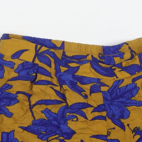 H&M Womens Multicoloured Floral Viscose Hot Pants Shorts Size 4 L3 in Regular Pull On