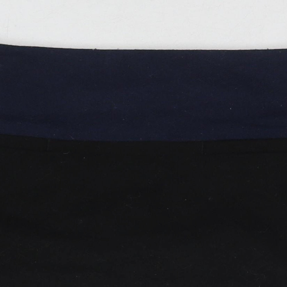 Gap Womens Black Polyester A-Line Skirt Size 4 Zip