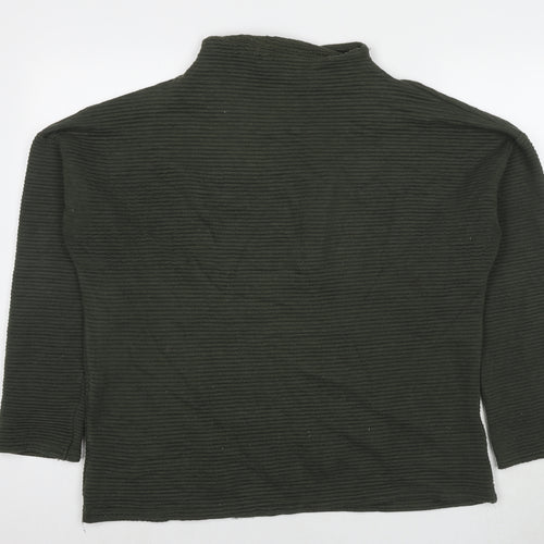 New Look Womens Green Polyester Pullover Sweatshirt Size 14 Pullover - Ribbed