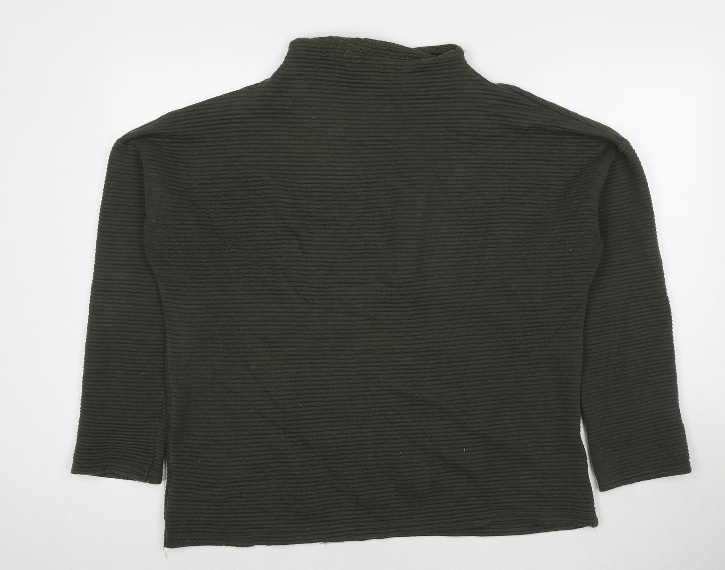 New Look Womens Green Polyester Pullover Sweatshirt Size 14 Pullover - Ribbed