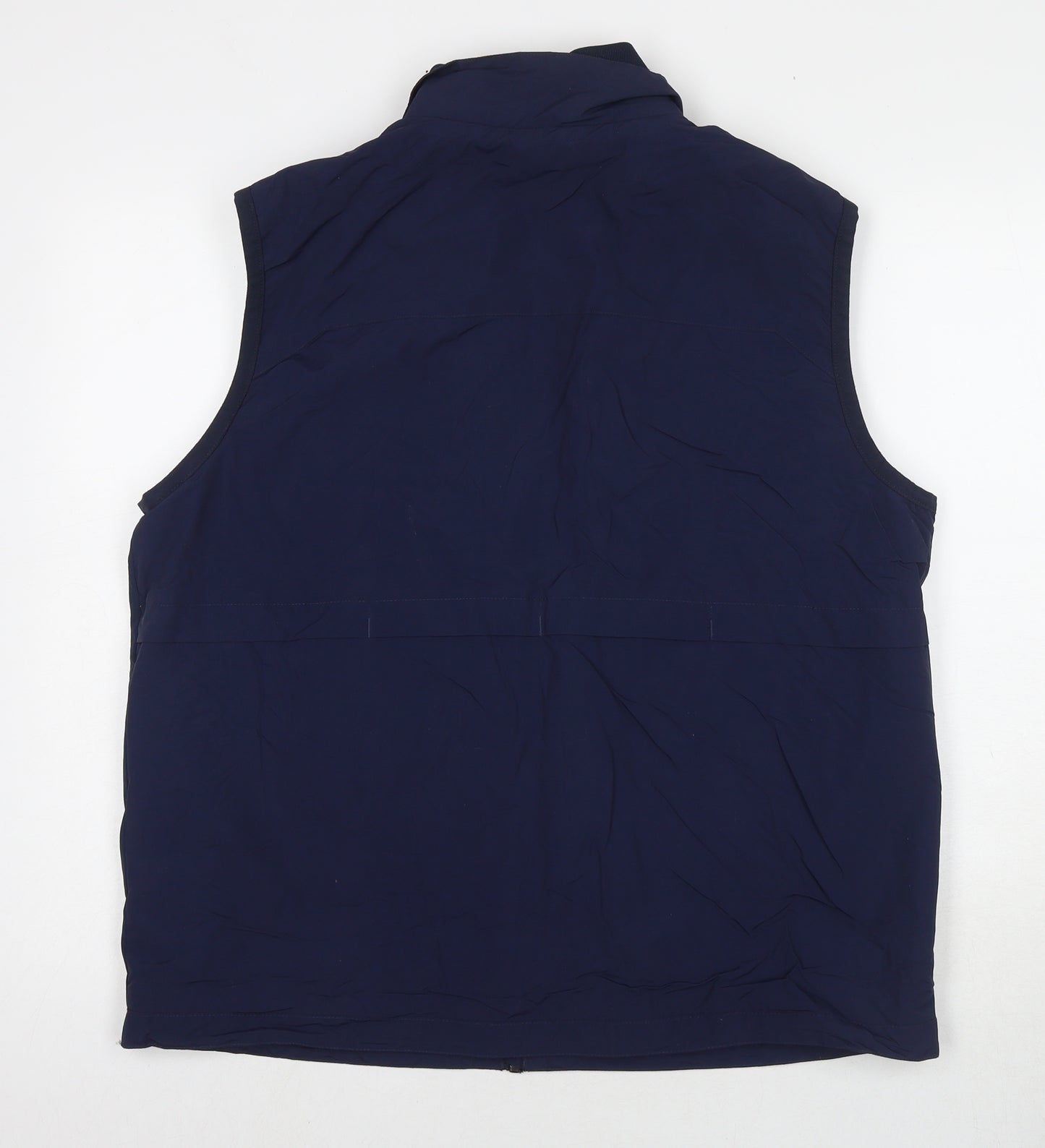 Blue Harbour Mens Blue Gilet Waistcoat Size L Zip