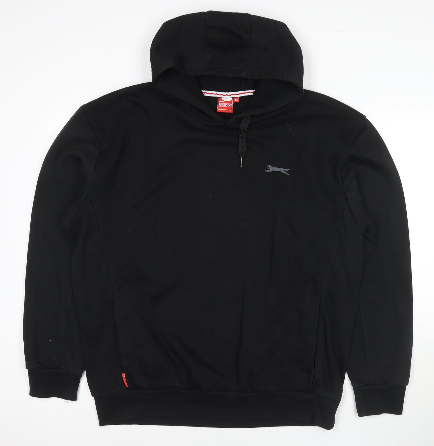 Slazenger Mens Black Polyester Pullover Hoodie Size XL