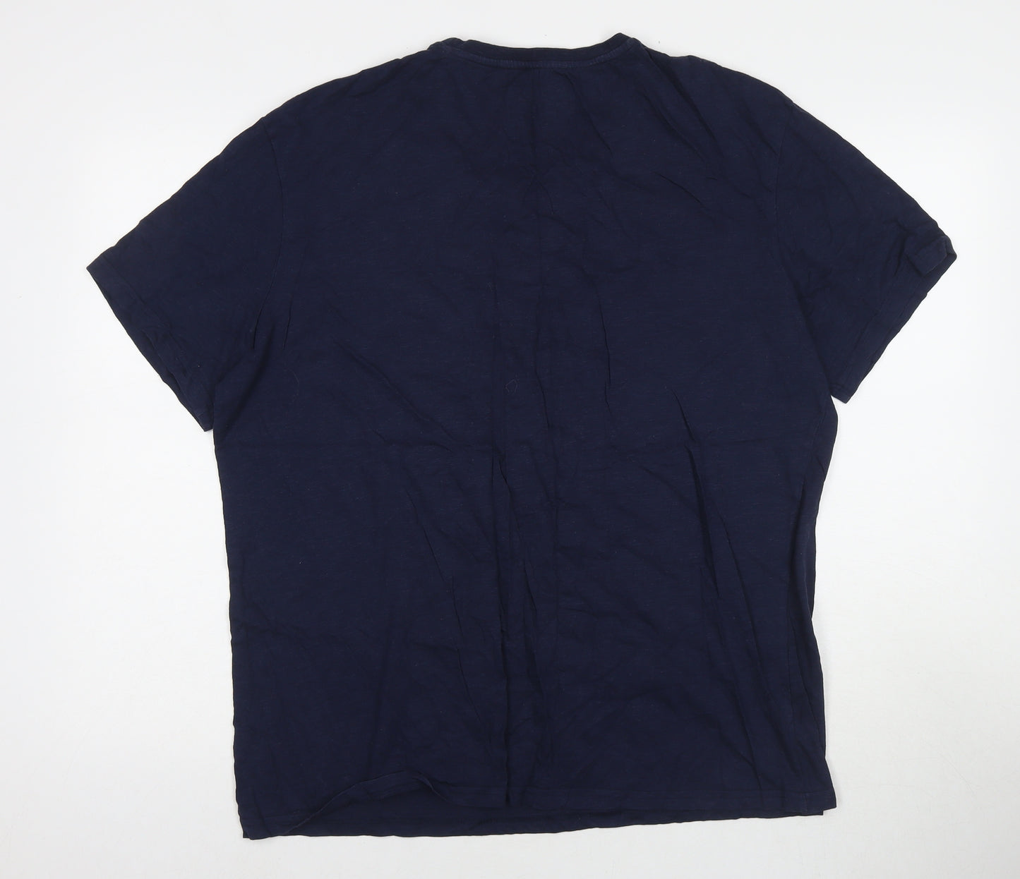 Star Wars Mens Blue Cotton T-Shirt Size XL Round Neck