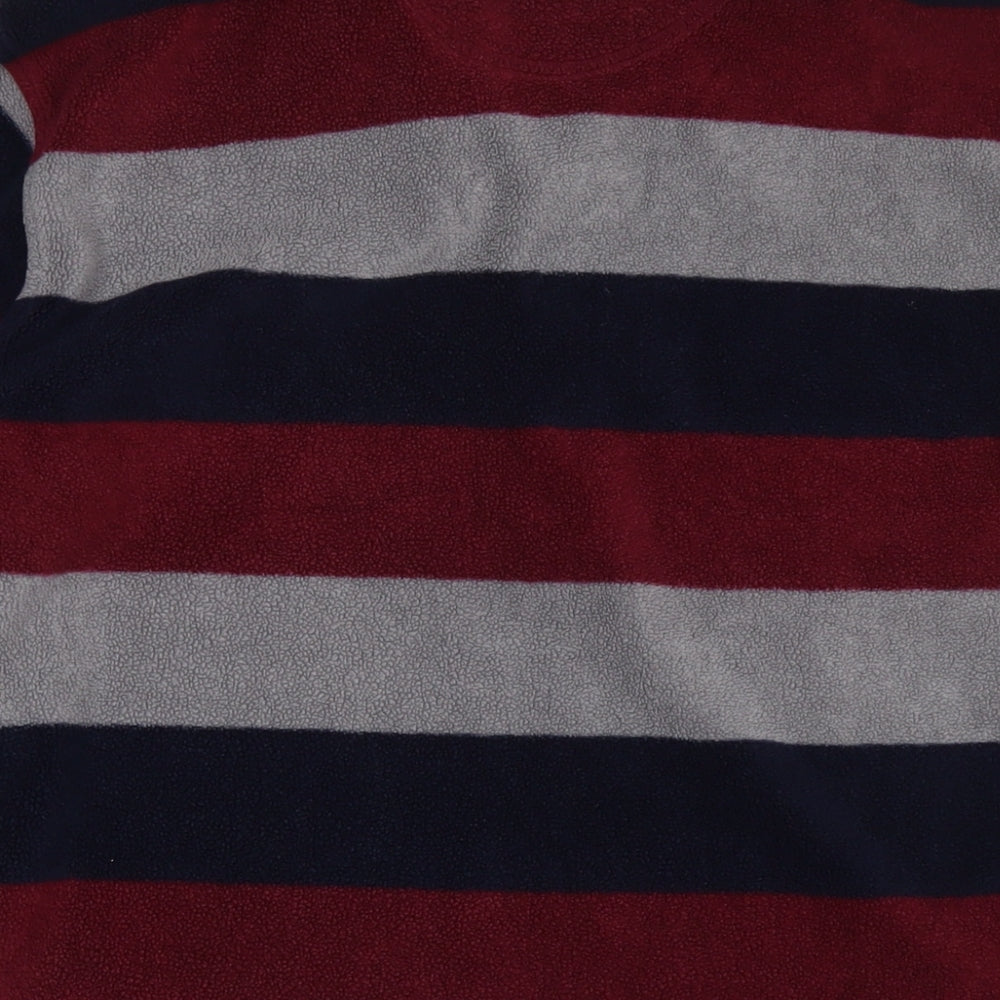 Guinness Mens Multicoloured Striped Polyester Polo Size XL Collared Pullover