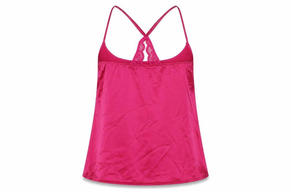 Marks and Spencer Womens Pink Polyester Camisole Tank Size M Round Neck