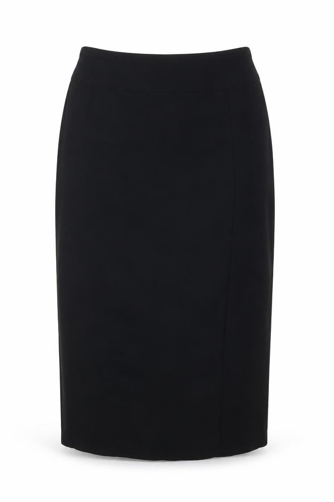 Marks and Spencer Womens Black Polyester Straight & Pencil Skirt Size 8 Zip