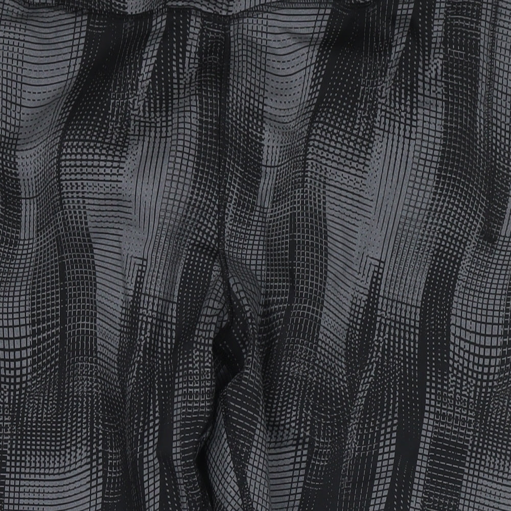 GOODMOVE Womens Grey Geometric Polyester Pedal Pusher Leggings Size 22 L24 in Regular Pullover