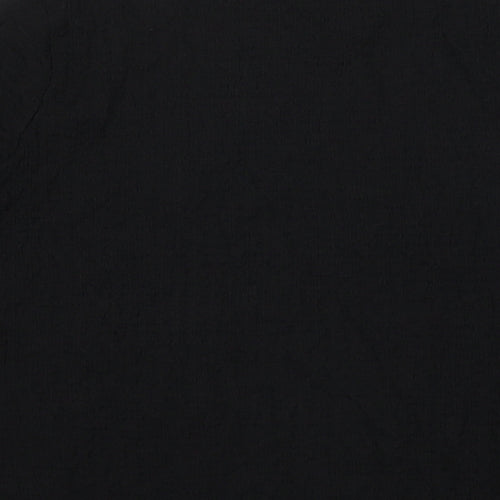 Marks and Spencer Womens Black Polyester Basic Blouse Size 14 Round Neck