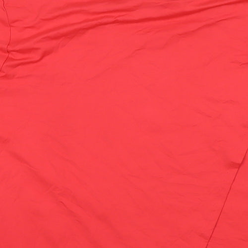 GOODMOVE Womens Red Polyester Basic Casual Size 22 Round Neck Pullover