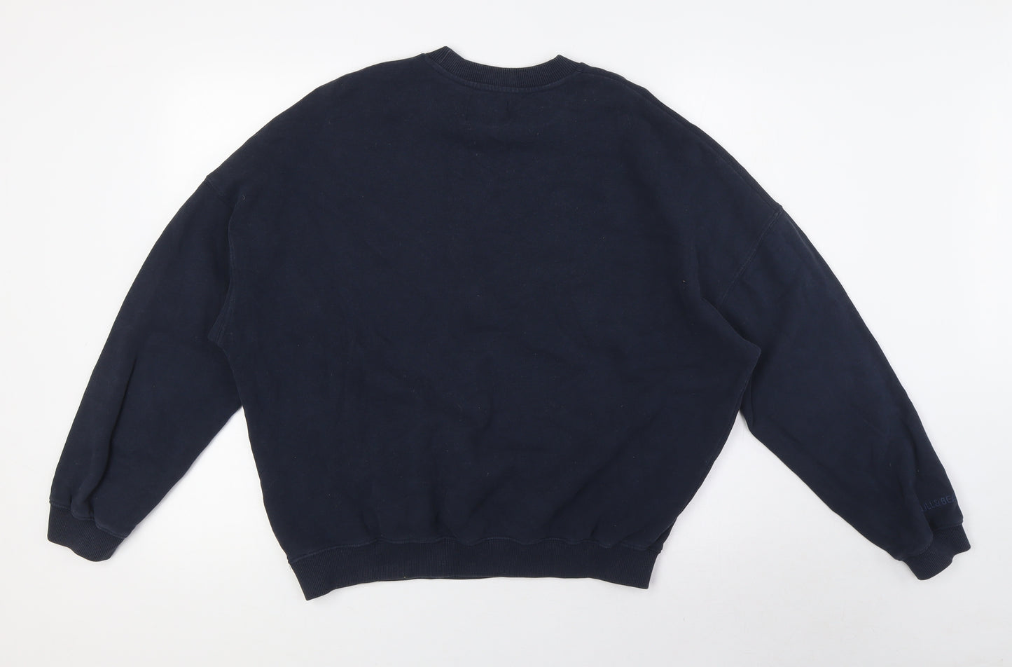 Pull&Bear Womens Blue Cotton Pullover Sweatshirt Size XS - New York