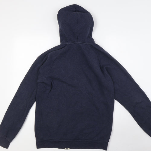 Jack Wills Mens Blue Cotton Full Zip Hoodie Size S