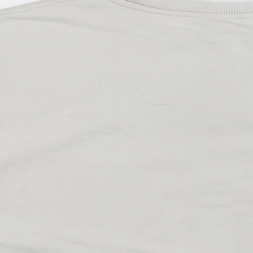 River Island Mens White Cotton Pullover Sweatshirt Size M - London Milan